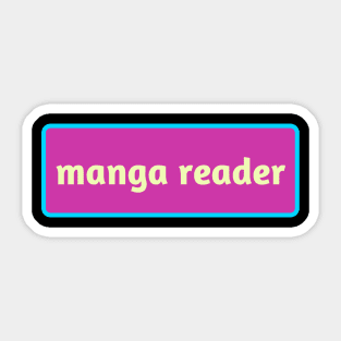 Manga reader Sticker